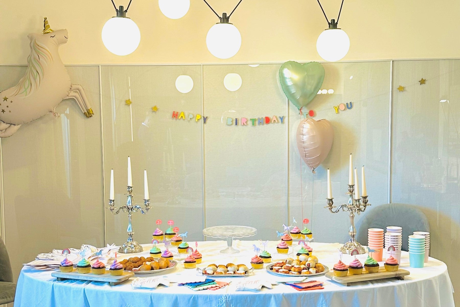 MERENDA A TEMA UNICORNO PER LA DOLCISSIMA CHIARA!