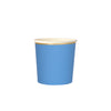 BICCHIERI IN CARTA BASIC - BLU BRILLANTE