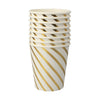BICCHIERI IN CARTA - SPIRALE GOLD