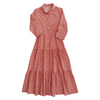 ABITO CHEMISIER IN COTONE MARIA STELLA - UNSEASONAL RED
