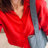 SHOPPER IN COTONE CANVAS - BLUE EVERYDAY/PINK