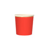 BICCHIERI IN CARTA BASIC - ROSSO CORALLO