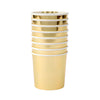 BICCHIERI IN CARTA BASIC - GOLD