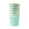 BICCHIERI IN CARTA BASIC - VERDE MENTA