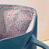 SHOPPER IN COTONE CANVAS - BLUE EVERYDAY/PINK