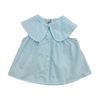 CAMICIA IN COTONE MARILÙ - SKY TURQUOISE PLUMETIL