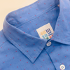 CAMICIA CLASSICA IN COTONE - PLUMETIL BLUE