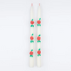 CANDELE DA TAVOLA - ROSE ROSSE