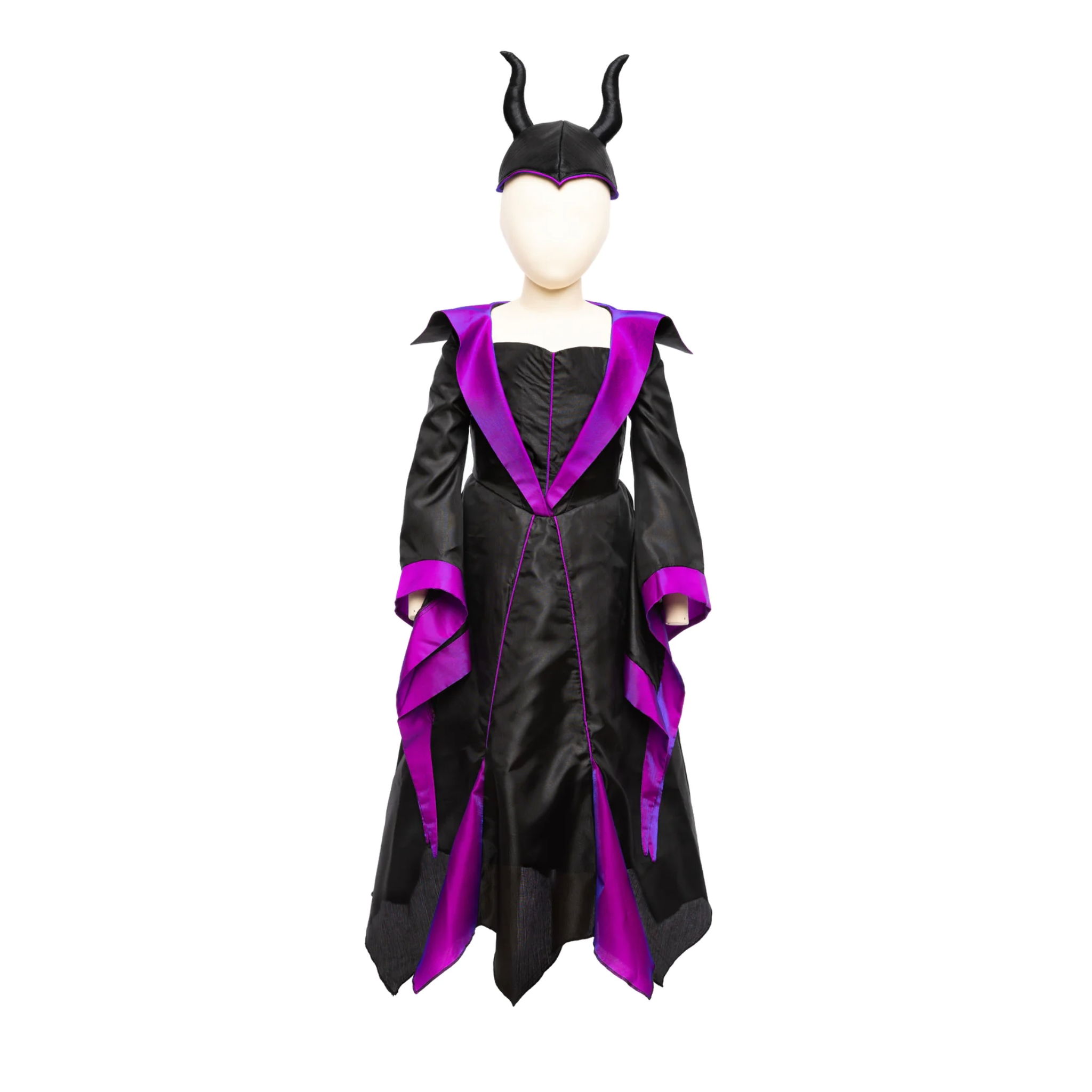 Para Niña Vestito Carnevale Maleficent Bambina Vestito Di Maleficent Bambina COSTUME LA MALEFICA