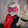 MANTELLO REVERSIBILE - BATMAN / SPIDERMEN
