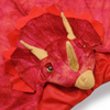 COSTUME DINOSAURO - TRICERATOPO ROSSO