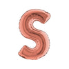 LETTERA "S" ROSE GOLD - MYLAR