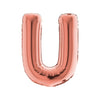 LETTERA "U" ROSE GOLD - MYLAR