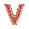 LETTERA "V" ROSE GOLD- MYLAR