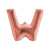 LETTERA "W" ROSE GOLD- MYLAR
