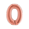 PALLONCINO FORMA NUMERO - ROSE GOLD 14 POLLICI