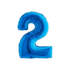 PALLONCINO FORMA NUMERO - BLUE 14 POLLICI