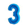 PALLONCINO FORMA NUMERO - BLUE 14 POLLICI