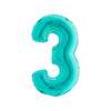 PALLONCINO FORMA NUMERO - TIFFANY 14 POLLICI