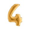 PALLONCINO FORMA NUMERO - GOLD 14 POLLICI