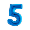 PALLONCINO FORMA NUMERO - BLUE 14 POLLICI