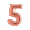 PALLONCINO FORMA NUMERO - ROSE GOLD 14 POLLICI