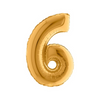 PALLONCINO FORMA NUMERO - GOLD 14 POLLICI