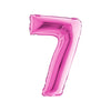 PALLONCINO FORMA NUMERO - PINK 14 POLLICI