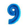 PALLONCINO FORMA NUMERO - BLUE 14 POLLICI