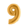 PALLONCINO FORMA NUMERO - GOLD 14 POLLICI