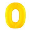 PALLONCINO FORMA NUMERO - YELLOW 40 POLLICI