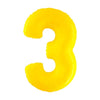 PALLONCINO FORMA NUMERO - YELLOW 40 POLLICI