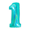 PALLONCINO FORMA NUMERO - TIFFANY 40 POLLICI