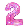 PALLONCINO FORMA NUMERO - PINK 40 POLLICI