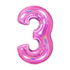PALLONCINO FORMA NUMERO - PINK 40 POLLICI