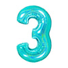 PALLONCINO FORMA NUMERO - TIFFANY 40 POLLICI