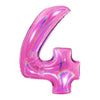 PALLONCINO FORMA NUMERO - PINK 40 POLLICI