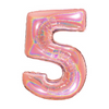 PALLONCINO FORMA NUMERO - ROSE GOLD 40 POLLICI