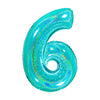 PALLONCINO FORMA NUMERO - TIFFANY 40 POLLICI