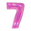 PALLONCINO FORMA NUMERO - PINK 40 POLLICI
