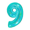 PALLONCINO FORMA NUMERO - TIFFANY 40 POLLICI