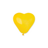 5 PALLONCINI CUORE YELLOW - 6 POLLICI