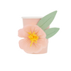 BICCHIERI IN CARTA PRINCIPESSE - PINK FLOWER