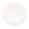 PIATTI COMPOSTABILI LARGE - BORDO DECORATIVO CREMA