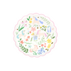 PIATTI IN CARTA SMALL - UNICORNO IN FIORE