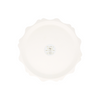 PIATTI COMPOSTABILI SMALL - BORDO DECORATIVO CREMA