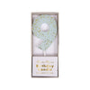 Candele Numero - Nove Glitter Blu