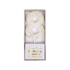 Candele Numero - Otto Glitter Bianco Pack