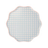 Piatti in carta Large - Quadretti Pastello 2